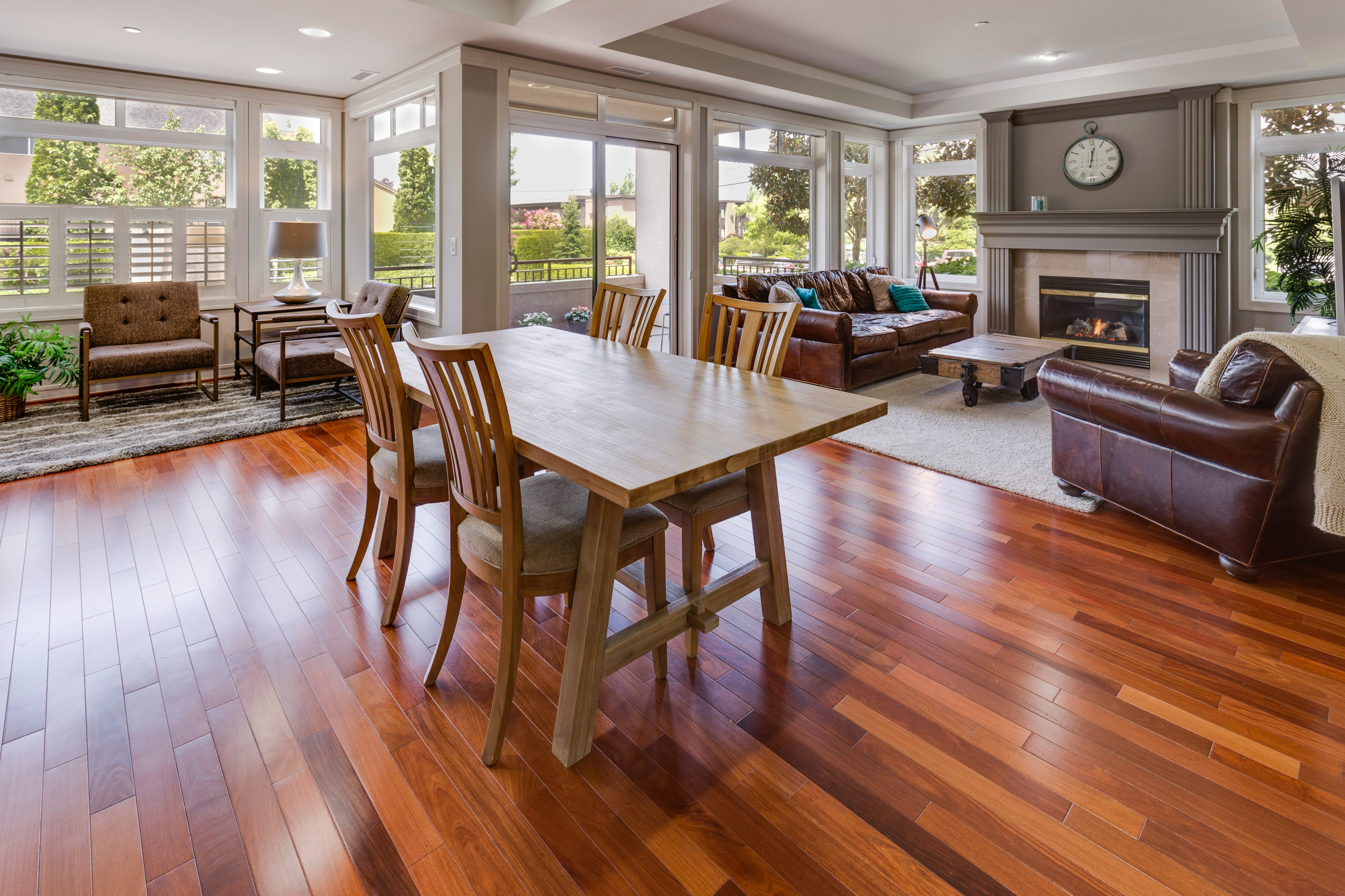 Natural oak hardwood Flooring Installation showcasing wood grain in Pensacola